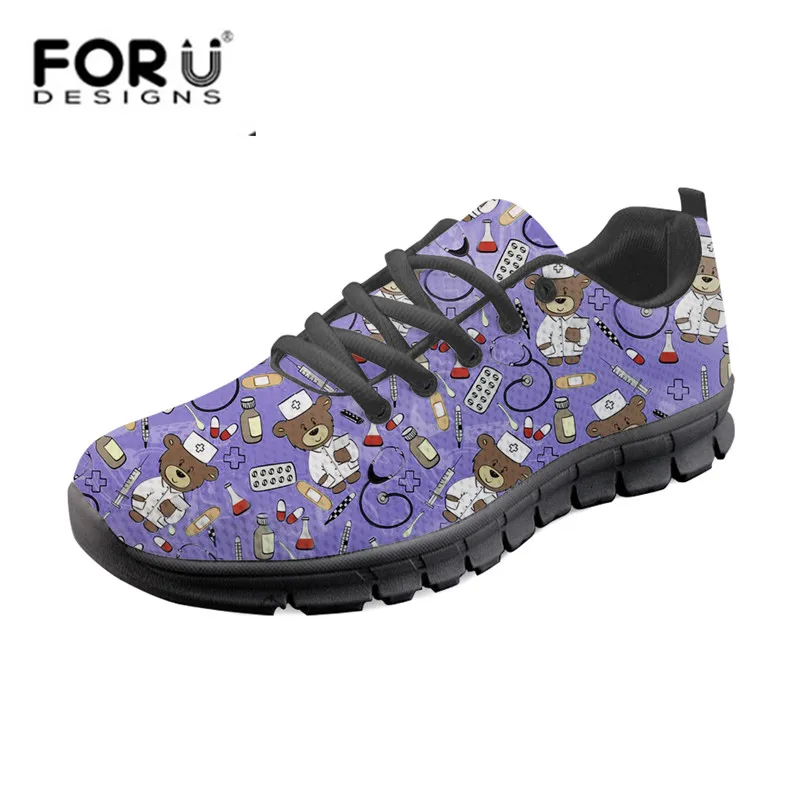 Infirmière Marche Plat Respirant b b Bande b H9958aq b b hk004aq Ours Maille Femmes h10265aq D'été Espadrilles h10004aq Mode Mignon Zapatos Forudesigns De h10002aq b Motif h10003aq Dessinée Chaussures wRqX6P7S