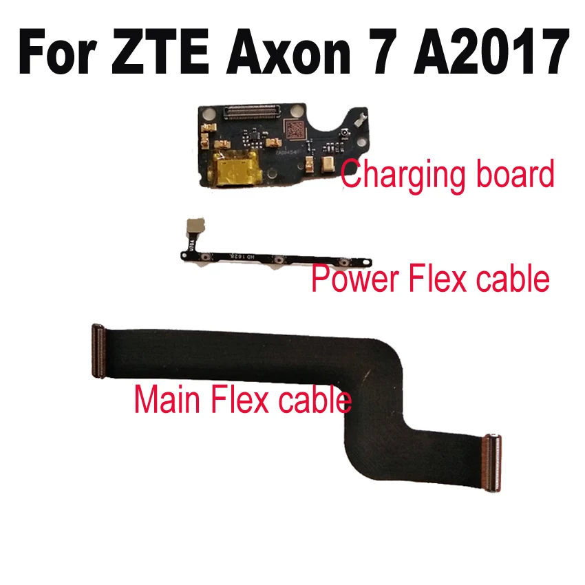 

LTPro Power On/Off + Volume Up/Down Key buttons Flex Cable For ZTE Axon 7 A2017 charging board & mainboard flex cable parts