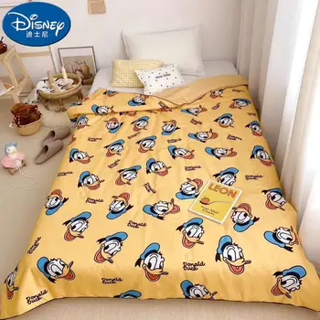 

Disney Yellow Duck Blankets Holiday blanket Thin quilt Girls Boy's Children's Kids Bed Home Bedroom Decoration Flannel