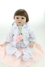Realista de silicona renacer baby dolls realista chica inteligente aficiones hecho a mano muñeca viva para seguridad del niño clásico juguete brinquedos