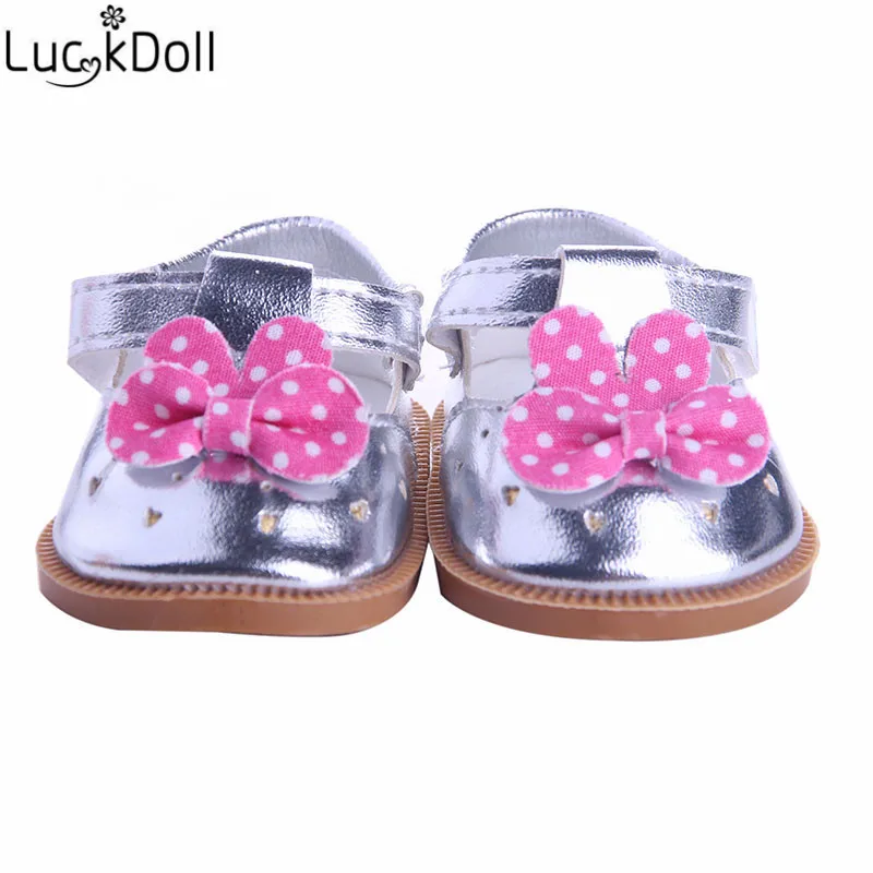 Luckdoll и блестками; повседневная обувь в кукольном стиле; подходят 18-дюймовые американские кукольные аксессуары самая лучшая игрушка в подарок для детей - Цвет: n1086