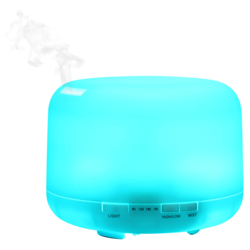 

7 Color Changing Light With 500ML High Capacity Essential Oil Diffuser Air Humidifier 5 In 1 Functions Night Light Creative Lamp