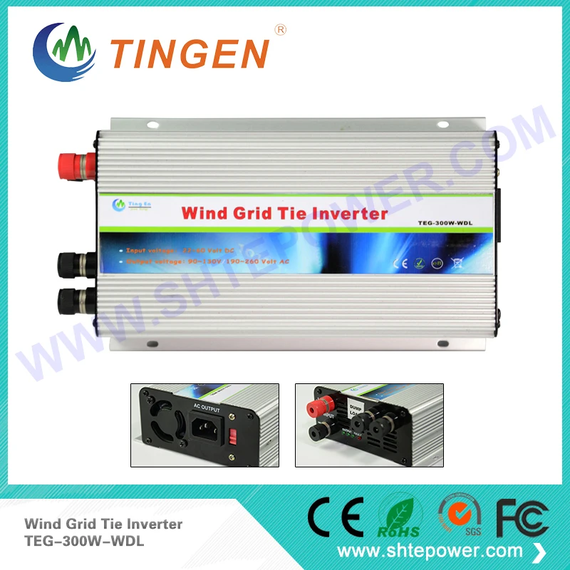 300W inverter grid tie for wind turbine, 12V 24V wind turbine generator