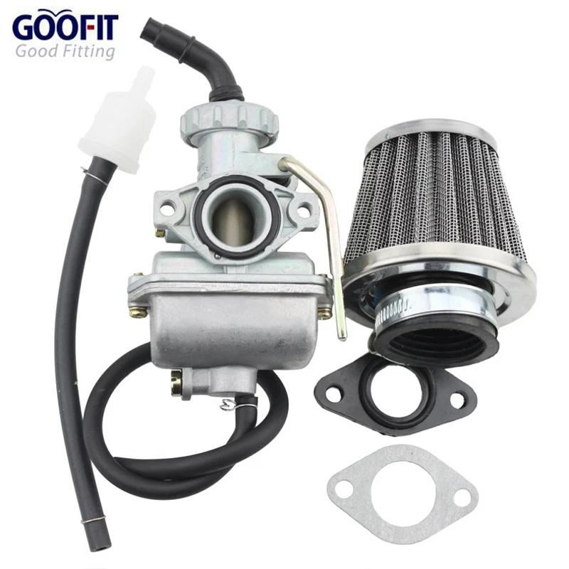 

GOOFIT 16mm Carburetor with Air Filter for 50cc 70cc 90cc ATV Dirt Bike and Go Kart Group-44