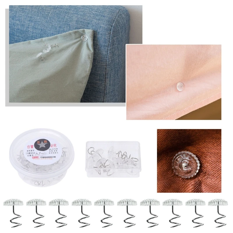 Прозрачные спиральные шпильки фиксатор крепеж для обивки Slipcover постельное белье диван набор матрас простыня одеяла