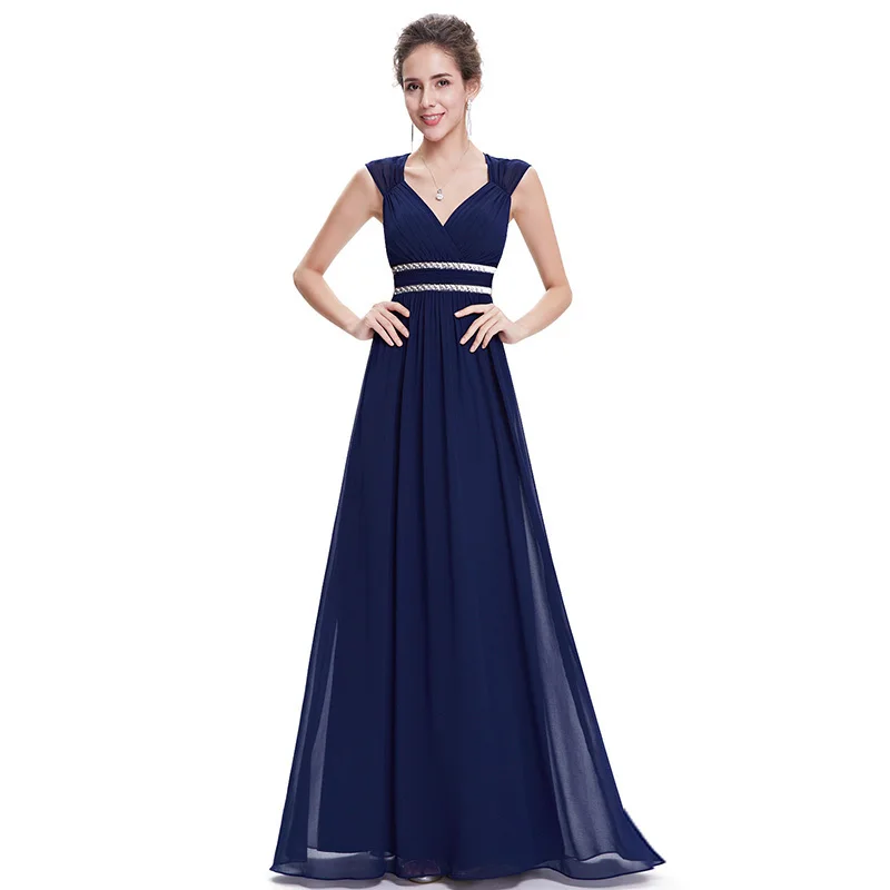Cheap Plus Size Prom Dresses Long 2020 Elegant V-neck Burgundy A-line  Robe De Soiree Sexy Long Party Formal Dress for Wedding
