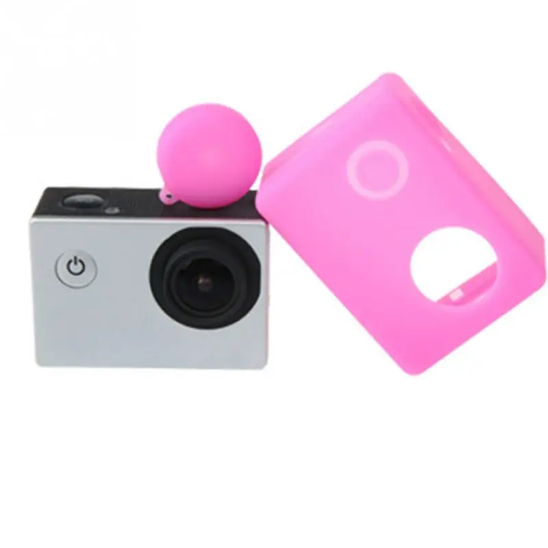 

New 8 Color Soft Silicon Case Cover Skin movement Camera Accessories for SJCAM SJ4000/SJ5000 cameras protect cover with lens cap