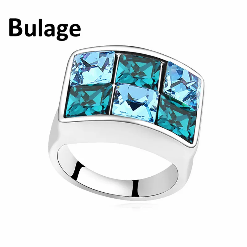 

Bulage Special Rings Made with Swarovski Elements Crystal Cubic Rings for Men Wedding Engagement Accessories