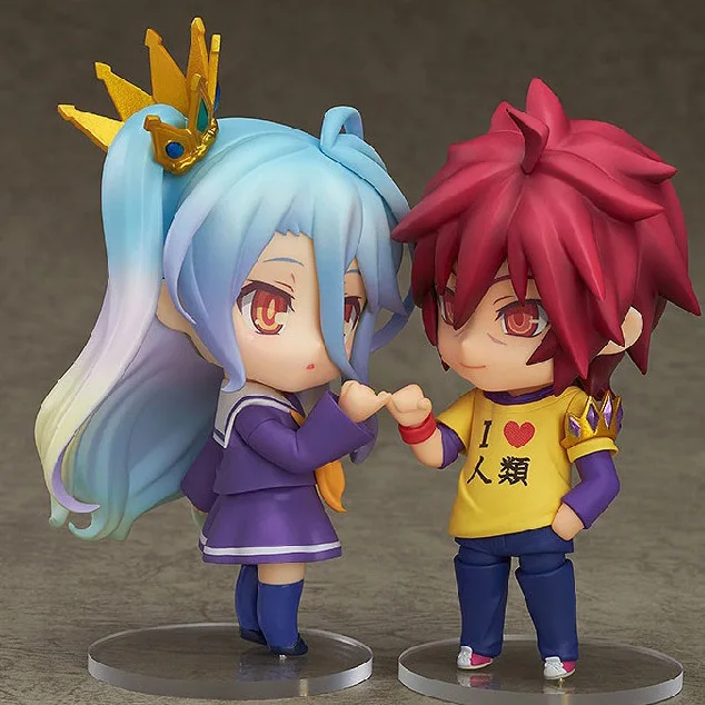 NEW hot 10cm NO GAME NO LIFE Imanity Sora Shiro action font b figure b font