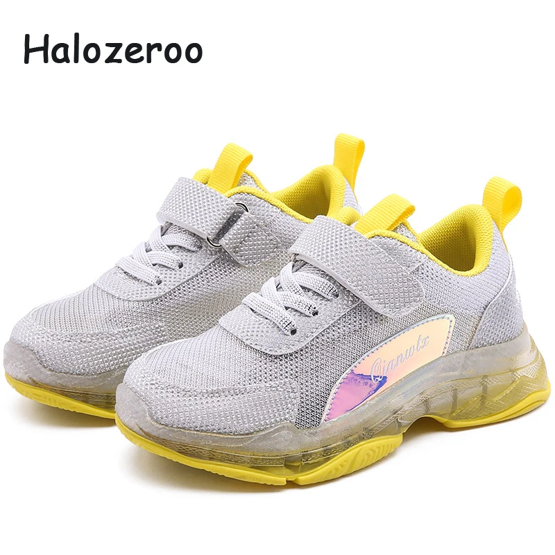 

2019 Autumn New Kids Casual Sneakers Children Mesh Sport Sneakers Baby Girls Fashion Shoes Boys Pink Soft Brand Shoes Trainer