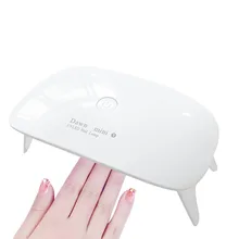 УФ светодиодный Сушилка для ногтей мини лампа для сушки гелевых ногтей портативный отверждения света для гель-лака 60 S таймер 6 w Складная лампа источник маникюра