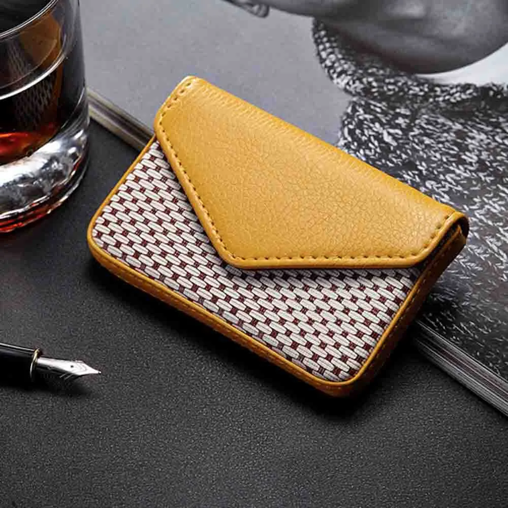 

Wallet Women PU Leather Business Card Holder Organizador Business Card Case Bank Leather Passport Cover Wizytownik #120