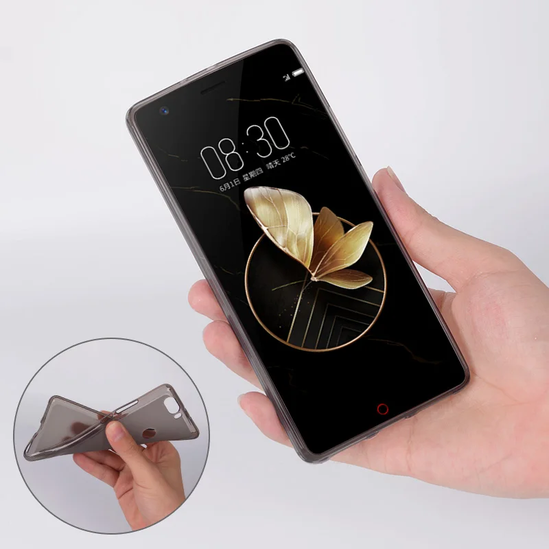 Роскошный мягкий силиконовый чехол из ТПУ для ZTE Nubia Z17 Lite задняя крышка Защитные