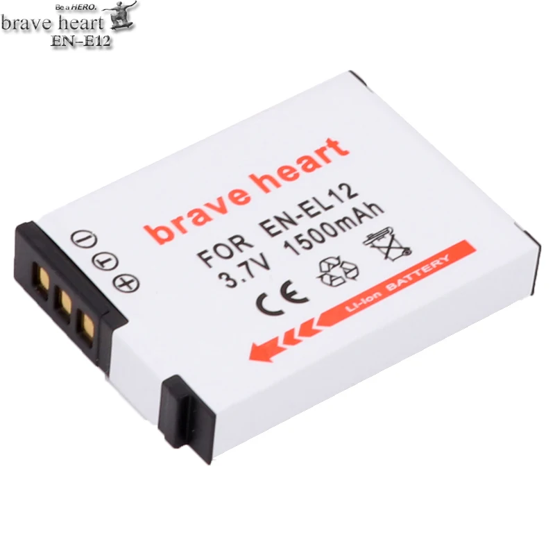 Brave heart 3x батарея EN-EL12 батарея для камеры EN EL12 enel12+ USB зарядное устройство для Nikon coolpix S6100 S9100 S1100PJ S9600 S9700