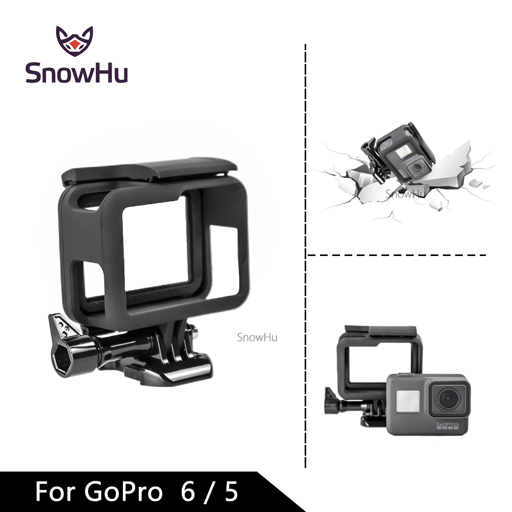 SnowHu For GoPro Hero 7 6 5 Accessories Protective Frame Case Camcorder