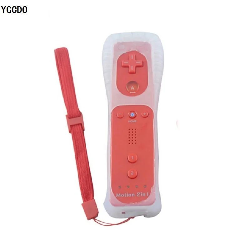 YGCDO Red Color For Nintendo Wii 2 in 1 Remote Controller Built in