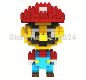 LOZ Blocks Diamond Building Action Figure Super Mario Minions 3D Bricks Toys / learning Education toys | Игрушки и хобби