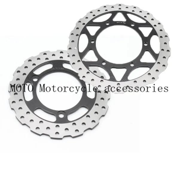 Motorcycle flower Rear & Front Disc Brake Rotor For Kawasaki Ninja 250R (EX250) 2008-2012 2009 2010 2011 Brake Disc 1 Set 1 pcs motorcycle rear brake rotor disc steel braking disk for kawasaki ninja zx9r 1998 2003 z750s 2004 2006 zx10r abs 2011 2012