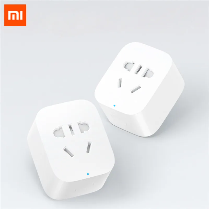 Умная розетка Xiaomi 2 базовых розетки Wi Fi евроуправление 90 250 В макс. 2200 Вт 10 А|Умные