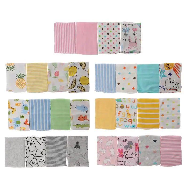 

Baby Small Square Feeding Napkin Soft Cotton Cloth Gray Bottle Pattern 4 pieces Installed Size 28 * 28