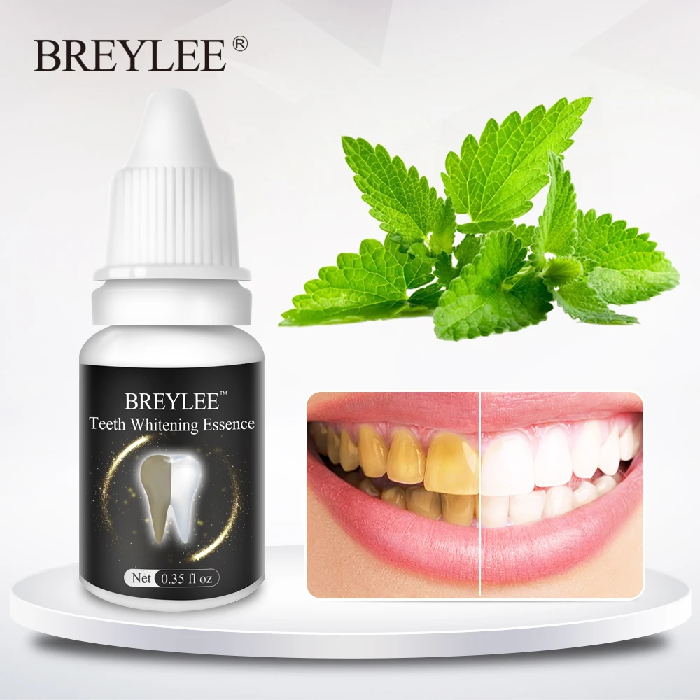BREYLEE Teeth Whitening Essence Oral Hygiene Cleaning Serum White Gel