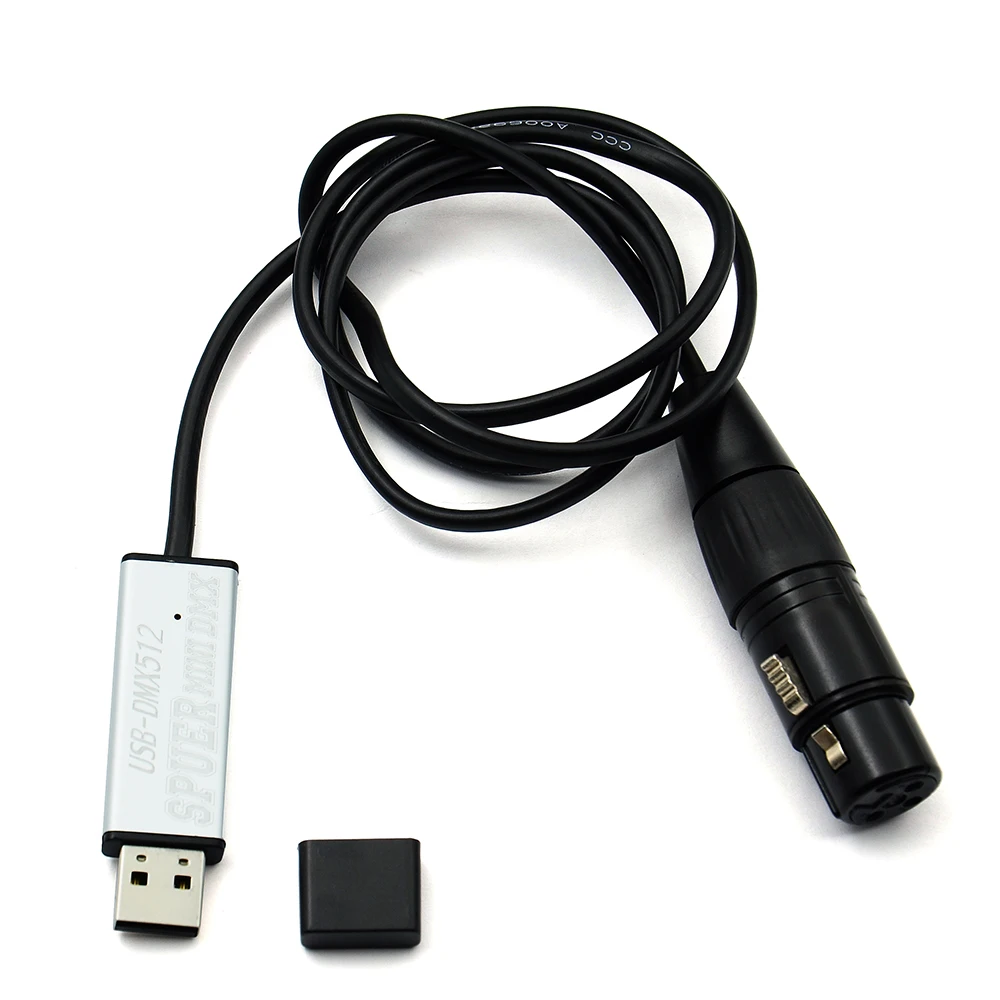 USB Naar Dmx Interface Adapter Led Dmx512 Computer Pc Podium Verlichting Controller Dimmer Adapter Kabel