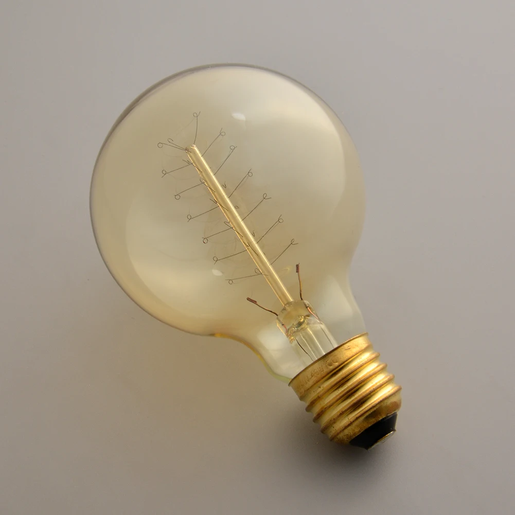 Edison Винтаж под старину G80 220 V/40 Вт E27 потолочный светильник лампа, освещение, лампочка воспроизведение Droplight накаливания дома
