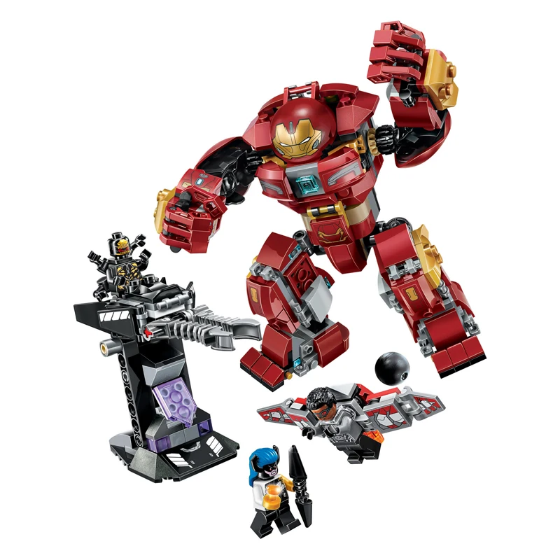 Bela Compatible Legoe Giftslle Ironman Hulkbuster Marvel Avengers Infinity War 76104 Super Hero Building Blocks Bricks Toys 2018