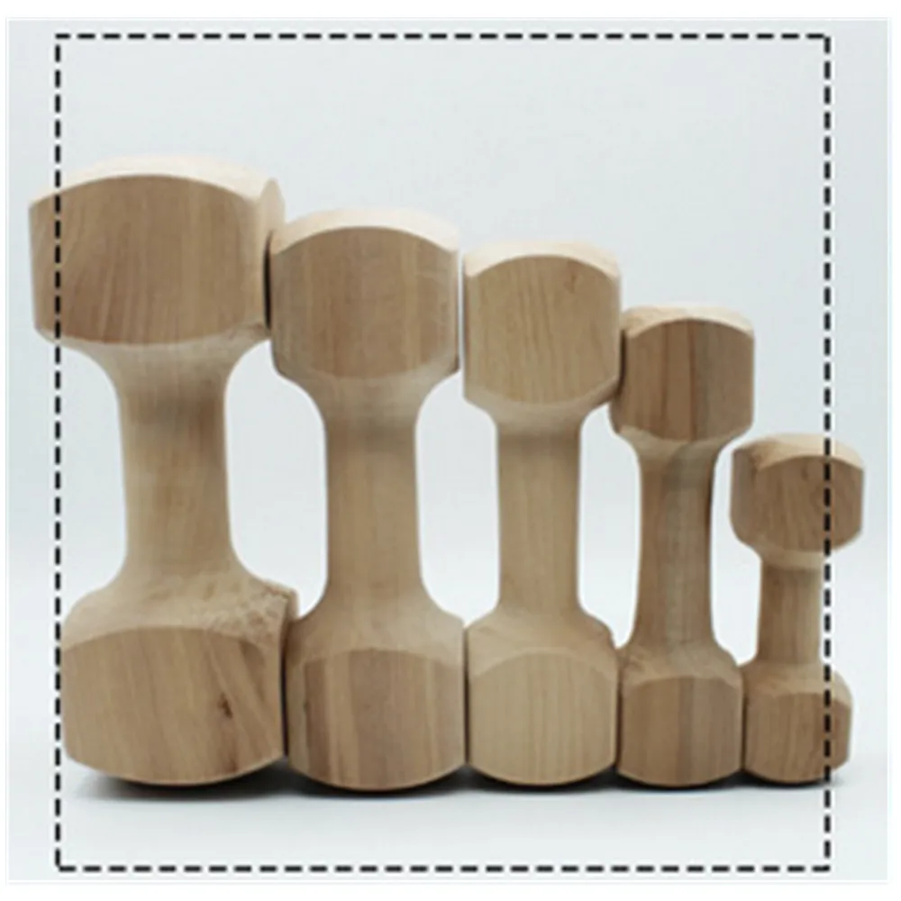 

Hateli Dog Toy Teddy Pet Bite Rubber Molar Bone Bite Resistant Toy Solid Wood Bone Dumbbell