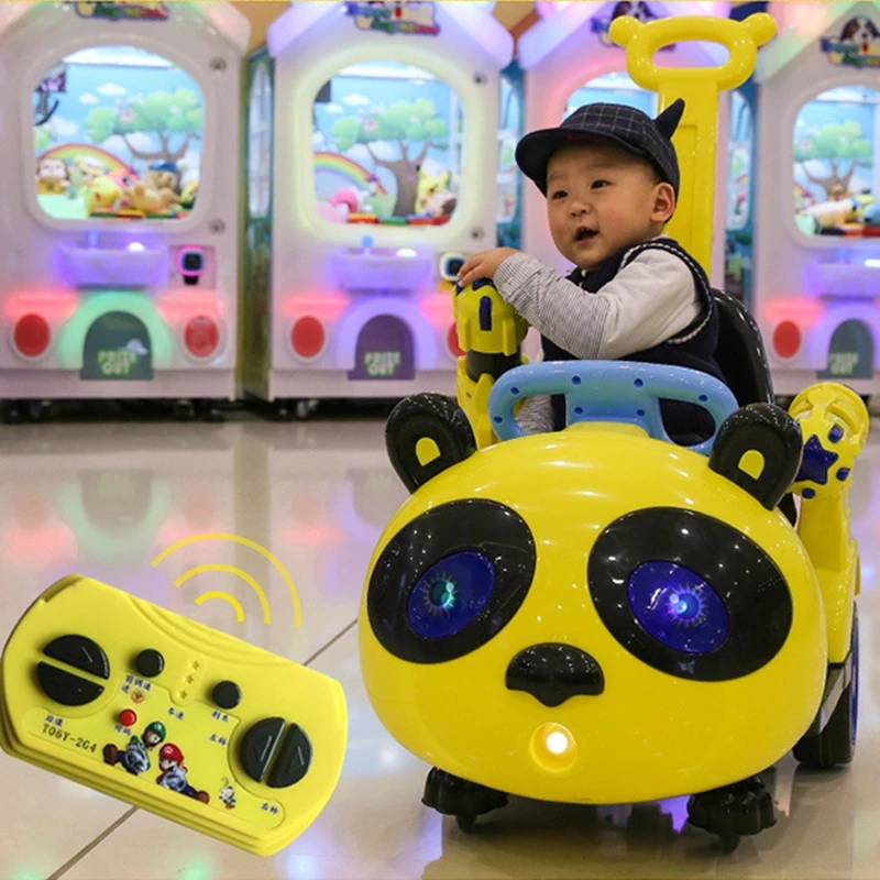 Детский Электрический Скутер картинг игрушка качели автомобиль тележка раннее образование дистанционное управление Регулируемый мигающий светильник четыре колеса