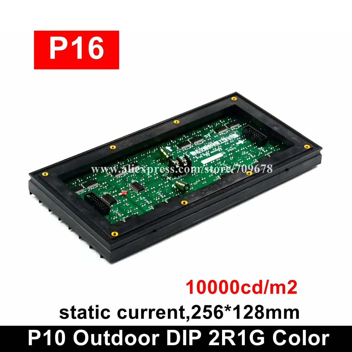 

LYSONLED Fast Road Traffic LED Information Signboard High Brightness Waterproof LED Module P16 Static 2R1G Bi-Color LED Panel