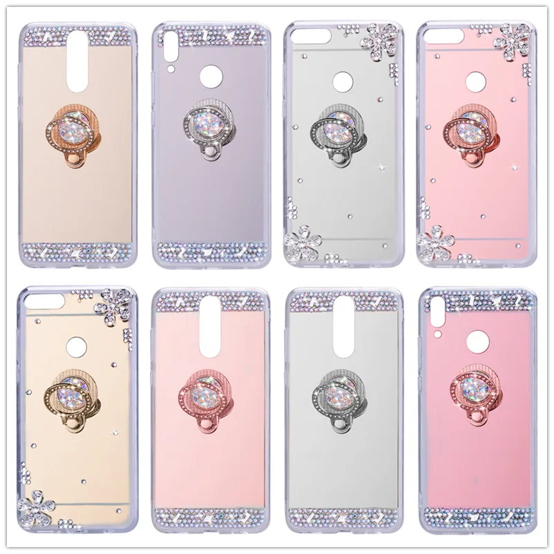 Diamond Luxury Mirror TPU Case for Huawei Mate 20 10 Lite P20 Pro Nova 3 3i Honor 8C 7A 7C Y5 Y6 Prime Y9 2018 2019 Cover |