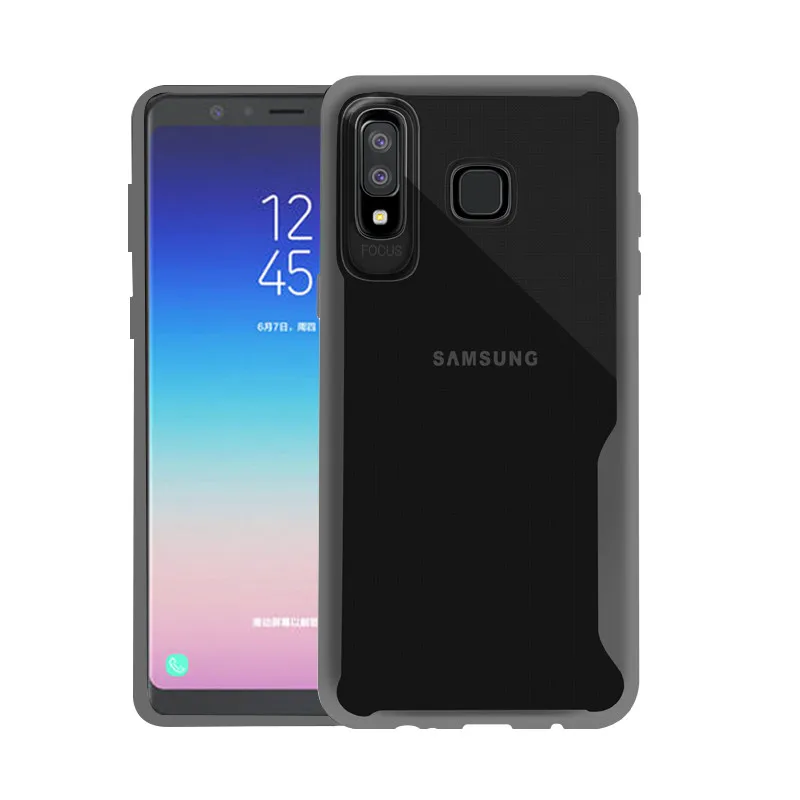 Pdgb прочный прозрачный ТПУ чехол для samsung Galaxy M10 M20 A10 A30 A50 A750 A6 A7 A8 плюс 2018 J4 J6 S10 Lite