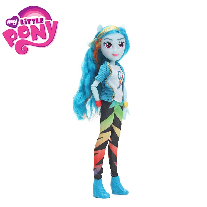 Игрушки My Little Pony Equestria Girls Rainbow Dash Флаттершай Сумерки ПВХ фигурки пони Классический Стиль Коллекция кукол