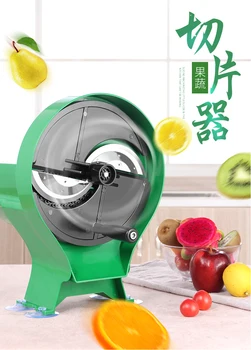 

Commercial Fruit and Vegetable Cutter Manual Slicer Potato Chip Slicer Household Lemon Fruit Slice Kitchen Artifact