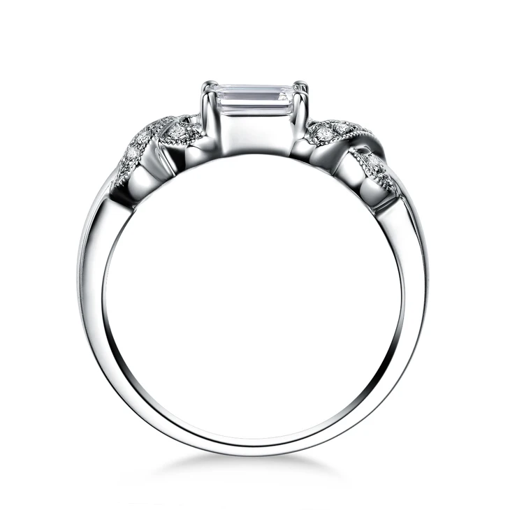 ZOCAI New Arrival 100% natural diamond ring 0.60 ct certified diamond 18K white gold ring engagement ring fine jewelry W05469