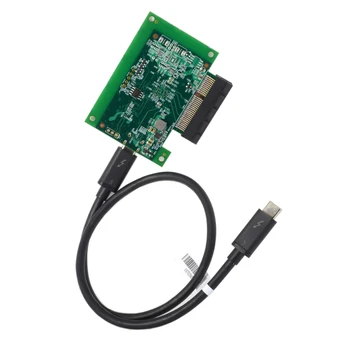 

PCI Express PCI-E SSD Nvme NGFF M-key To Type-C Thunderbot 3 Convert Card Cable 50cm for SSD