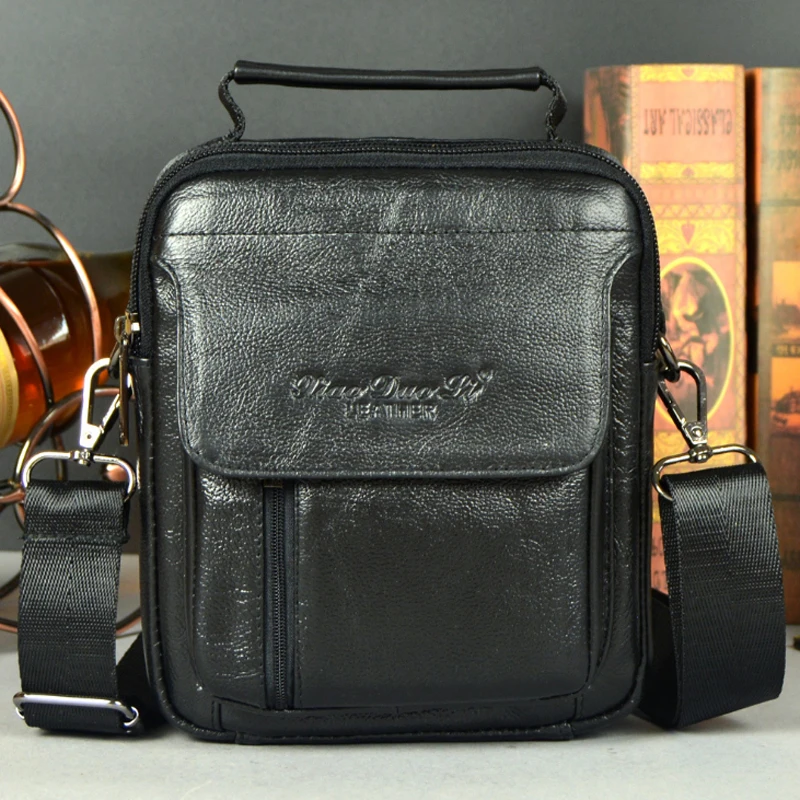 

Fashion Men Genuine Leather First Layer Cowhide Cross Body Messenger Shoulder Casual Hand Tote Bag New