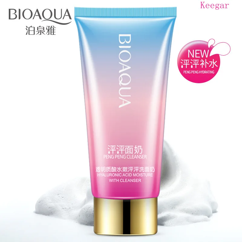 100g Bioaqua Hyaluronic Acid Moisturizing Facial Cleanser Face