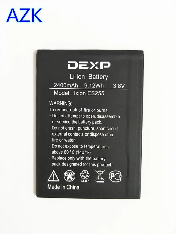 

AZK NEW 3.8V 2400mAh Replacement Battery For DEXP Ixion ES255 Fire Phone