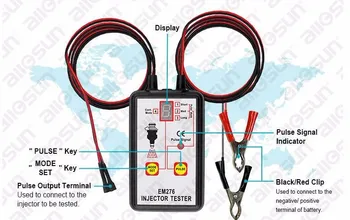 

EM276 injector tester tool diagnose injector problems, use on each injector individually to test stuck,leaking or burnt-out