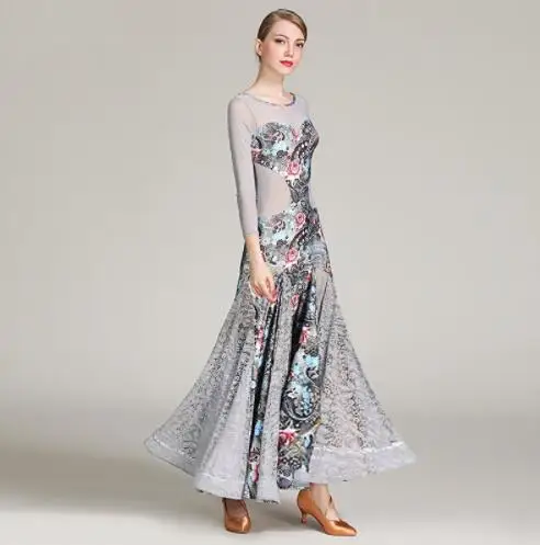 new Ballroom Dancing Dress Woman Modern Waltz Tango Dance Dress standard Ballroom Competition Costume 1860