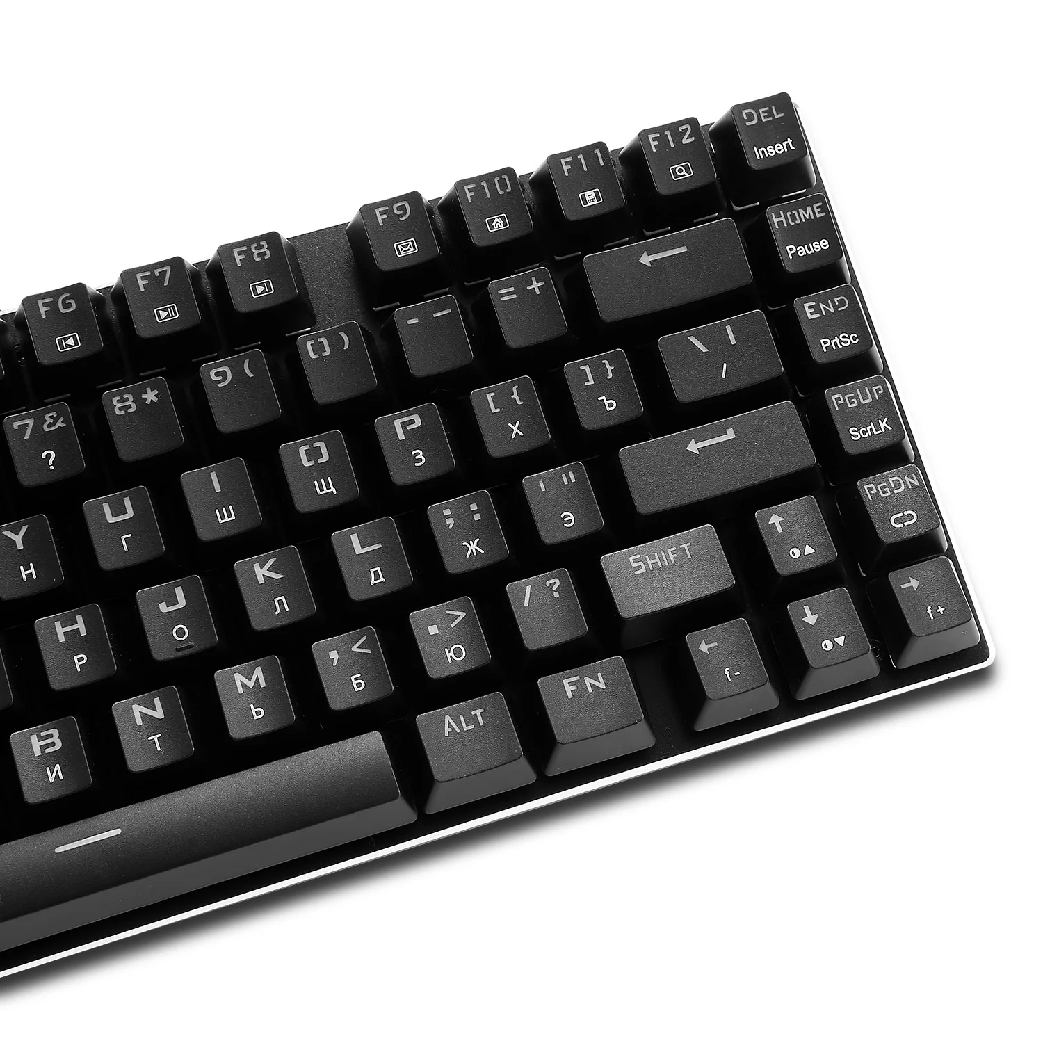 Z88 Tenkeyless RGB механическая клавиатура русские Letters Clicky переключатель компактная металлическая верхняя панель 81 клавиша клавиатура для геймера Typist