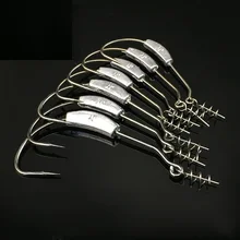 Рыбалка крюк 5 шт./лот 2 г/2.5 г/3 г/5.25/7 г JIGING свинец крюк с весны иглы из углеродистой стали кривошипно крюк