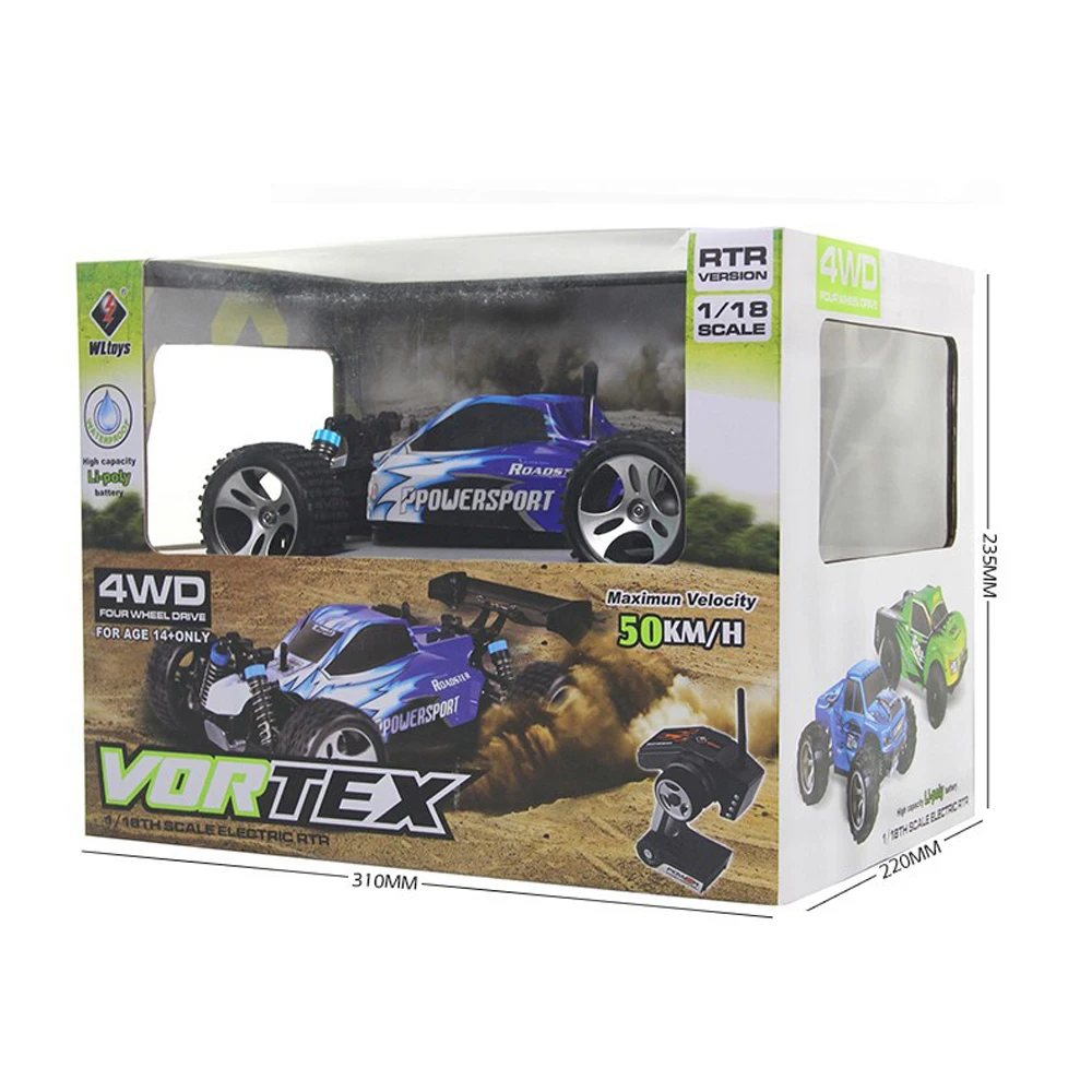 Wltoys A959 Высокое качество Rc автомобиль 50 км/ч 1/18 2.4Gh 4WD внедорожный Багги радиоуправляемые игрушки Рождественский подарок на день рождения для детей