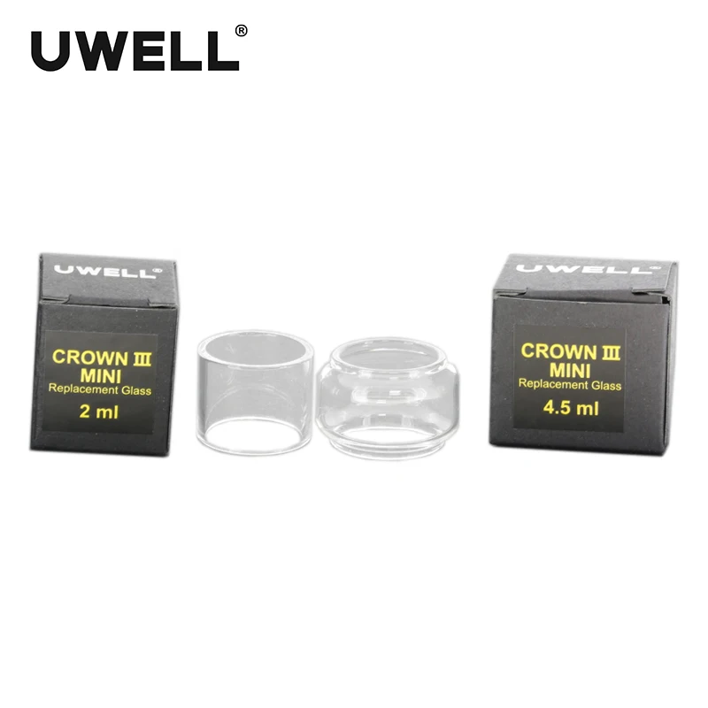 

UWELL CROWN III MINI Quartz Glass Tube 2ml/4.5ml for CROWN III MINI Tank Atomizer Electronic Cigarette Replacement Part