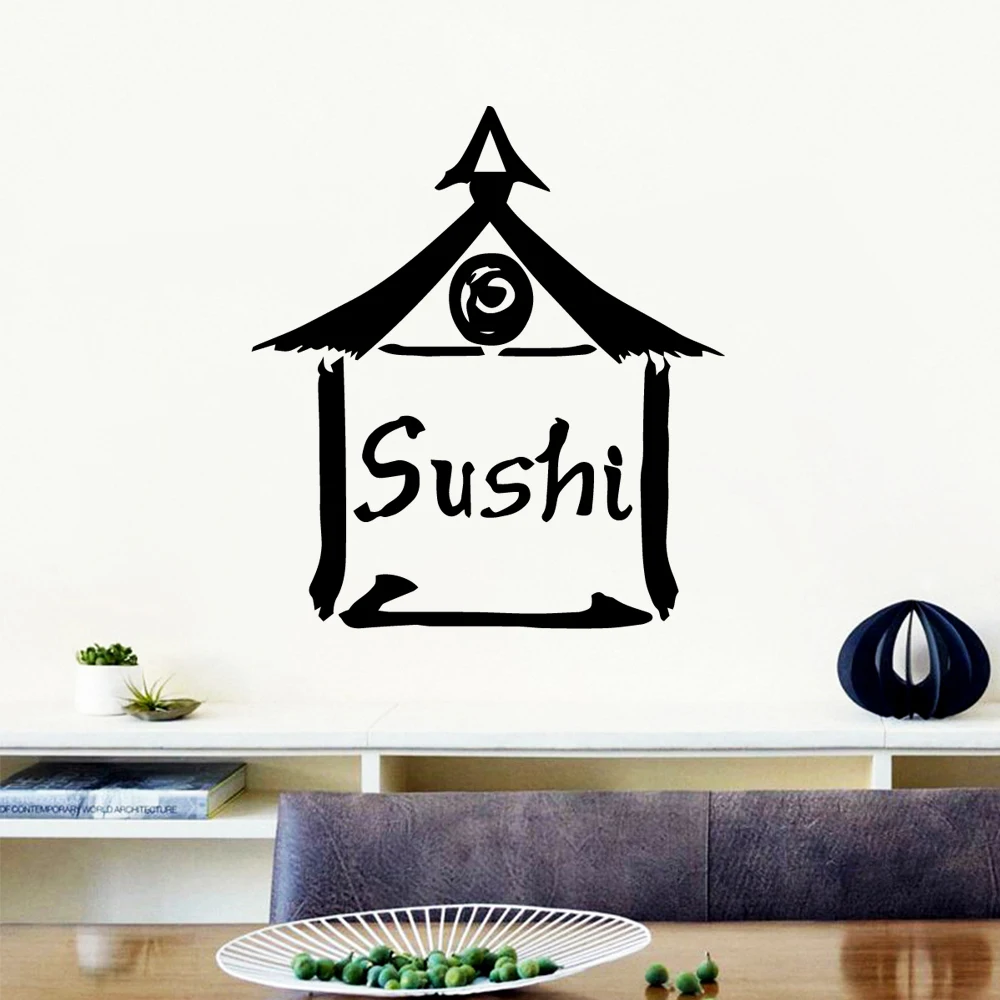 Creative sushi Home Decor Vinyl Wall Stickers Waterproof Wall Decals Bedroom Nursery Decoration