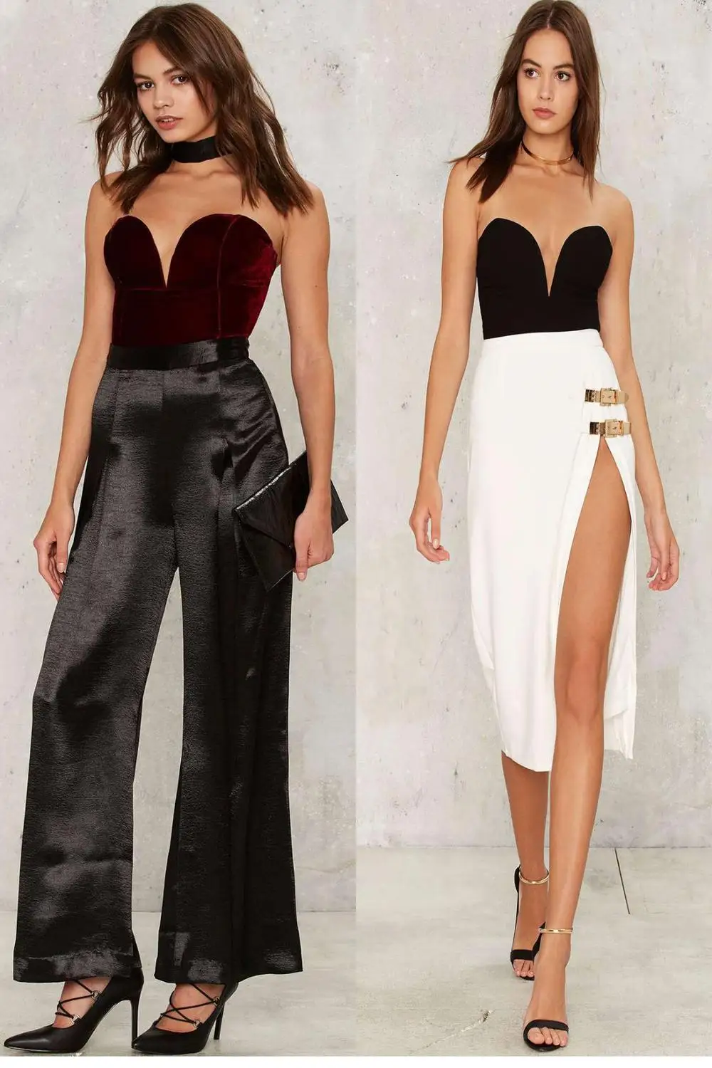 Najtaniej Casual kobieta bez rękawów bez ramiączek aksamitne Body Sesy Backless V Neck kombinezon typu bodycon moda Body topy ubrania kobiety garnitur