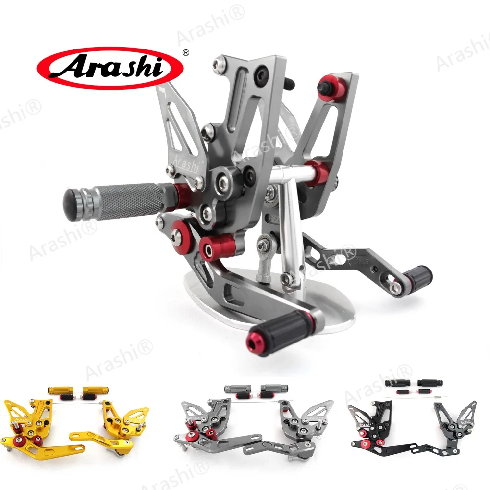 

Arashi Rider Rearset Adjustable Footrests For TRIUMPH Speed Triple 1050 2011-2014 Foot Pegs Footrest Rest 2012 2013 CNC Aluminum