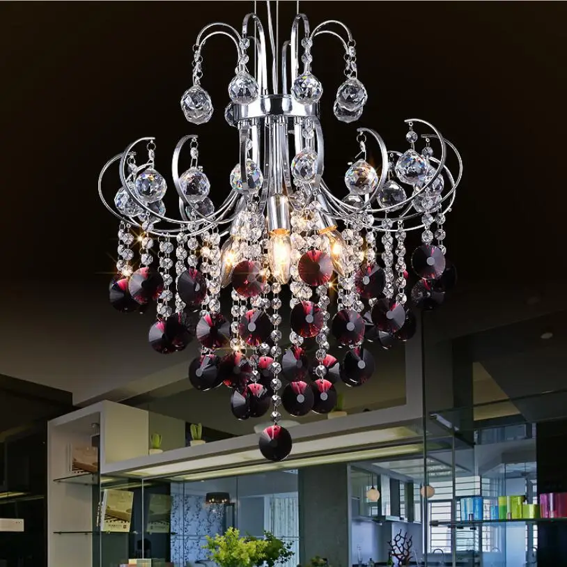 Luxury Chrome Crystal Chandelier Lighting For Living Room Ceiling Restaurant Modern Led Lustre Cristal | Лампы и освещение